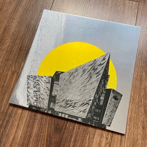 Belfast Metallic Print; Titanic Building- Handcut collage