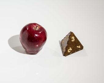 Classic JUMBO Wood D4 Dice for RPGs