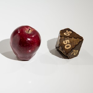 Classic JUMBO Wood D10 Percentile Dice (Double Digit) for RPGs