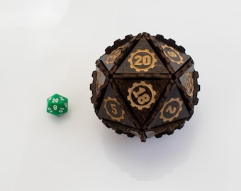 JUMBO FIN Steam Punk Dice 95mm D20