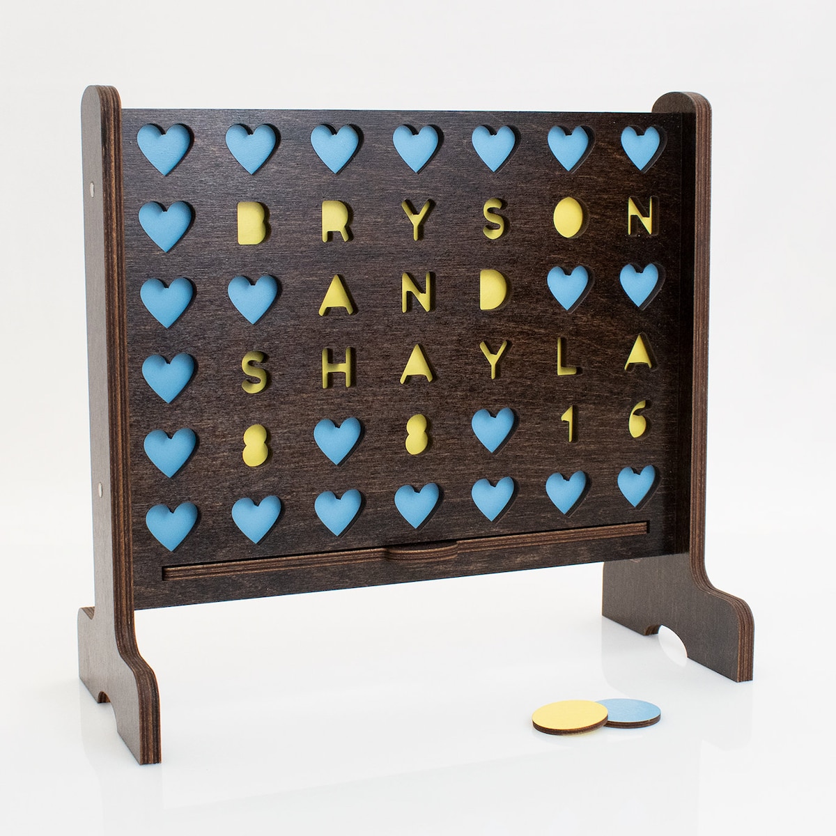 Personalized Four-in-a-row Game, Great Anniversary or Wedding Gift - Etsy
