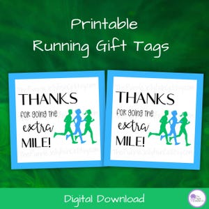Étiquette-cadeau Merci d'avoir fait un effort supplémentaire pour entraîneur de course à pied Imprimable, cadeau d'équipe d'athlétisme, étiquette d'appréciation pour le coureur, idée cadeau cross-country