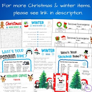 Winter Word Search Puzzle Game, Arctic Animals Winter Unit Study ...