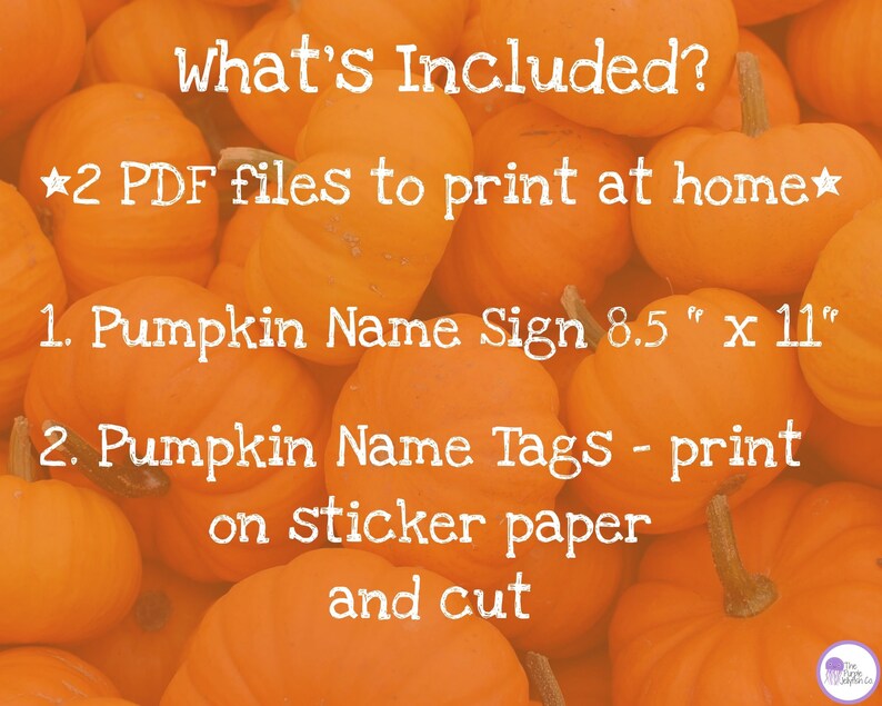 What's Your Pumpkin Name Game Sign + Name Tags, Fall Activity Printable ...
