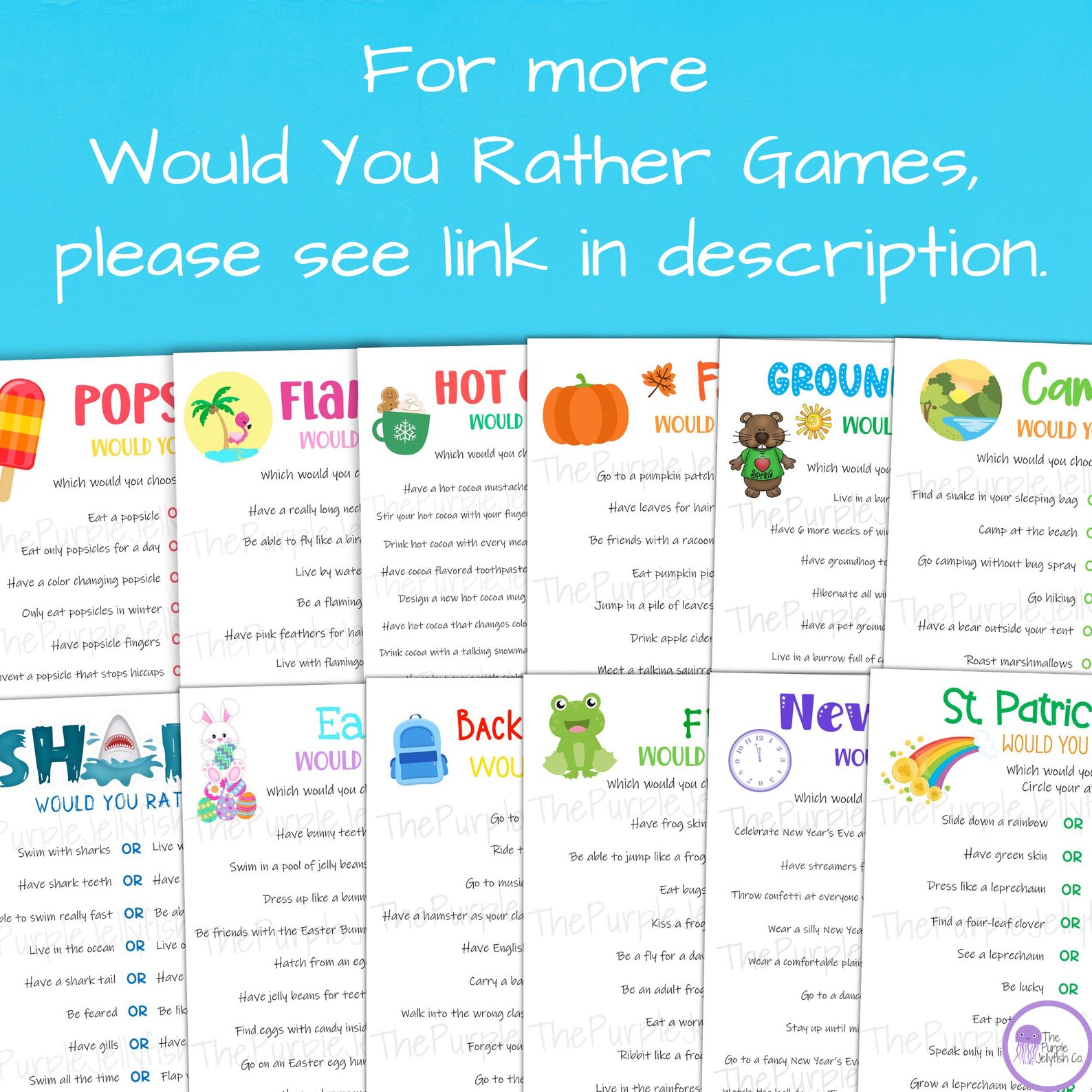 Winter Party Games, Winter Would You Rather Game for Kids, Christmas ...