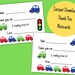 Printable Car Thank You Card for Kids Fill in the Blank - Etsy