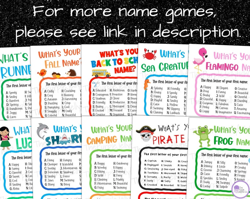 What's Your New Year's Eve Name Game, Printable New Years Eve Game for ...