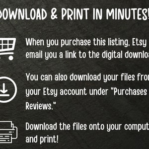 digital download instructions, instant download instructions.