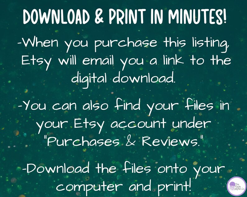 Digital download instructions.