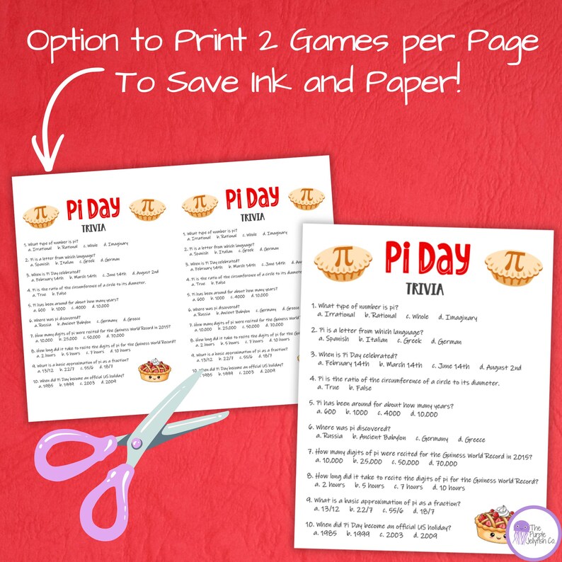 Pi Day Game Bundle, Pi Day Activities for Kids and Adults, Pi Day Party ...