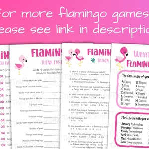 Flamingo Theme Would You Rather Questions, This or That Game Printable ...