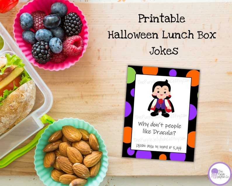 Halloween Lunch Box Jokes Halloween Lunch Box Notes Etsy
