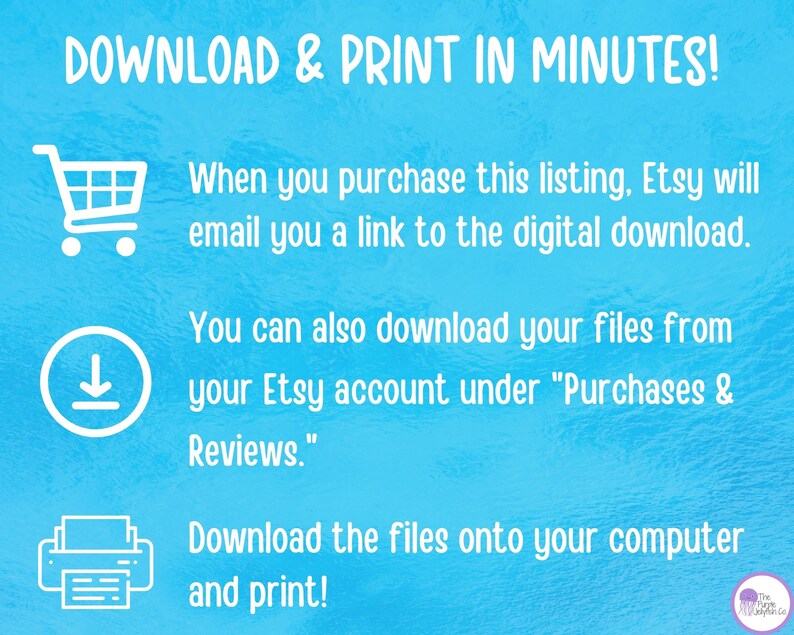 digital download instructions, instant download instructions.