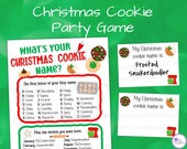 Christmas Cookie Game Printable, Christmas Cookie Decorating Party, Cookie Baking Gift Idea, Cookie Exchange Activity, Family Kids & Adults