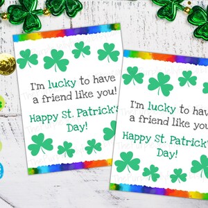 St. Patrick's Day Gift Tags Printable, Lucky to Have You St. Patty's ...