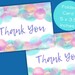 Printable Bubbles Thank You Card Folding Thank You Card - Etsy