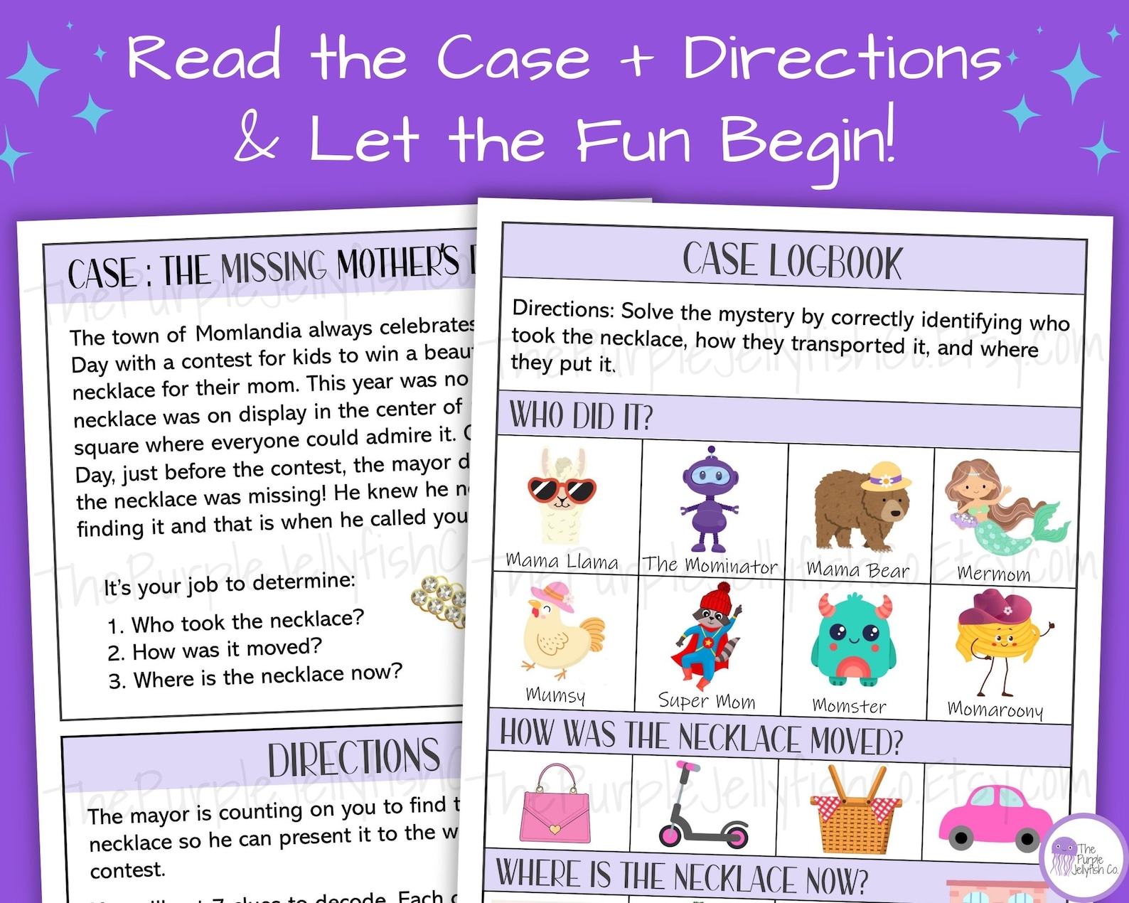 Mother's Day Mystery Game Printable for Kids, Escape Room Game for ...