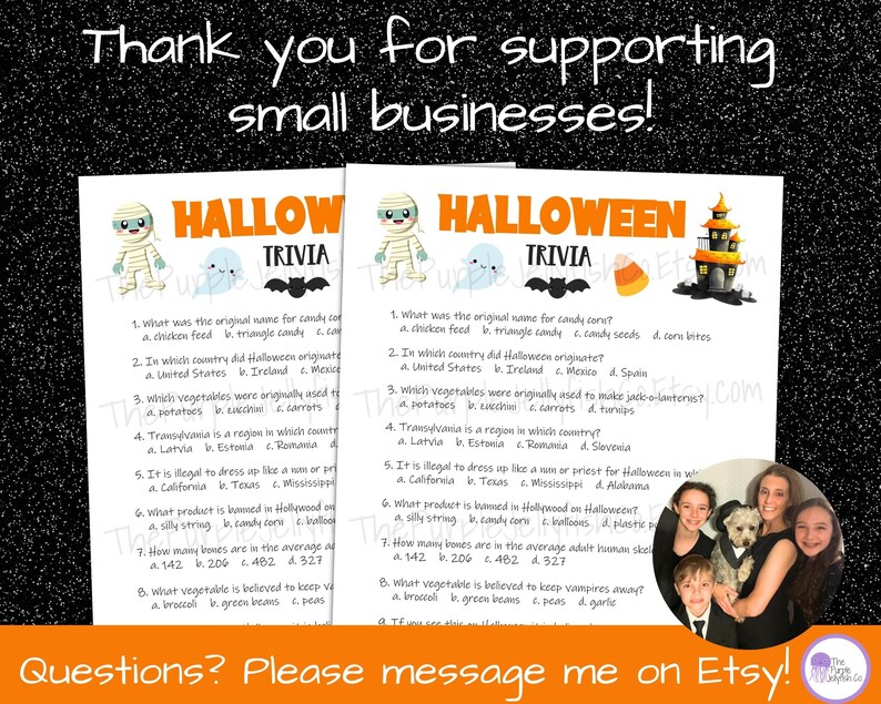 thank you for supporting small businesses! Questions? please message me on Etsy!