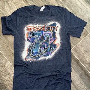 Space City A S T R O S • Bucees Houston Baseball • Houston Baseball Bleached Shirt •