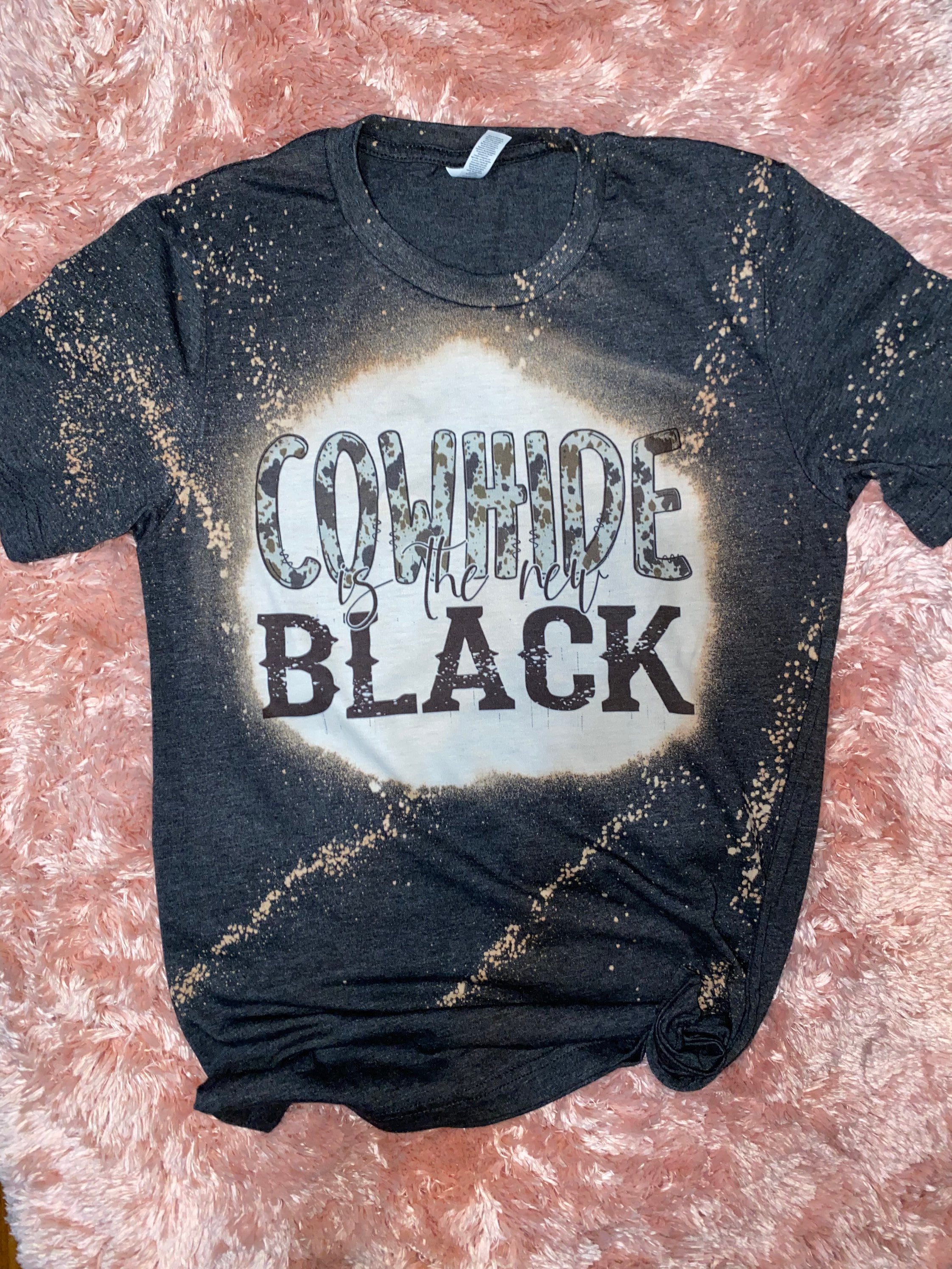 cowhide is the new black shirt