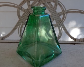 Green Glass Vase, Sea Glass