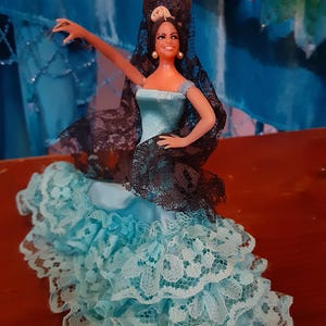 Marin Flamenco Dancer Figurine Doll, made in Spain