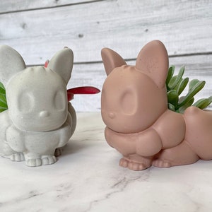 EV Creature Concrete Planter – Medium Succulent Pot, Pocket Monster Inspired, Cute Handmade Indoor Decor, Unique Gift for Fans