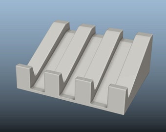 Jabonera moderna con drenaje automático (archivo 3D STL) (descarga digital)