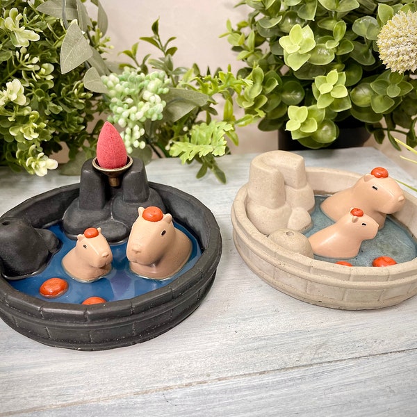 Capybara Backflow Incense Holder , Incense Burner, Incense Waterfall, Kawaii Capybara, Capybara Lover, Zenful Relaxation, Cute Capybara Gift