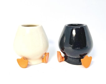 Handmade Ceramic Chasen Holder – Duck Chasen Stand, Japanese Tea Accessories, Chawan Accessories, Bamboo Whisk Holder