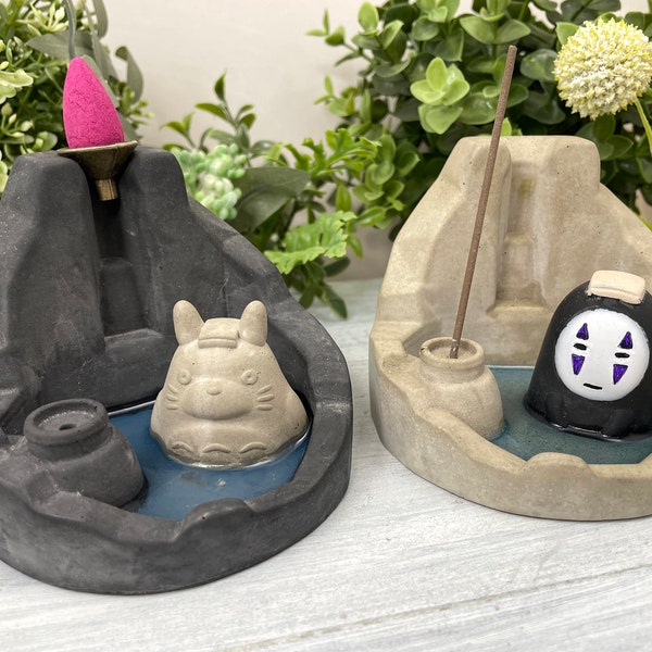 Backflow Incense Holder , Anime Creature Incense Burner, Incense Waterfall, Meditative Incense, Aromatherapy, Zenful, , Anime Gift,