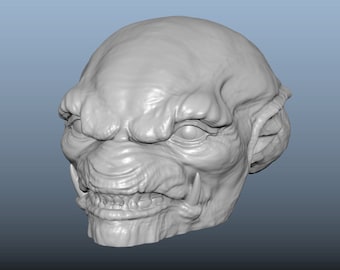 3D Printed Pumpkin Head Candy Bowl STL File (Digital Download)