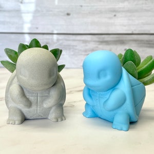 Succulent Planter, Small Turtle Concrete Air Plant/Succulent Planter, Office Décor, Home Décor, Unique Modern Planter, Cute Indoor Planter