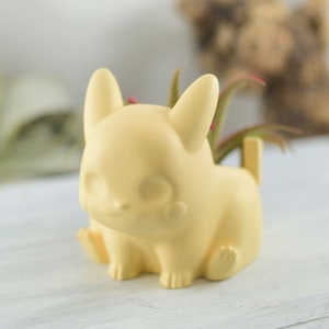 Quirky Anime Lover&#39;s Concrete Pika Planter - Adds Fun to Your Green Space