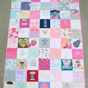 Baby Clothes Blanket Quilt Memory Keepsake