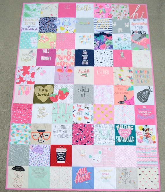 Baby Clothes Blanket Quilt Memory Keepsake | Etsy