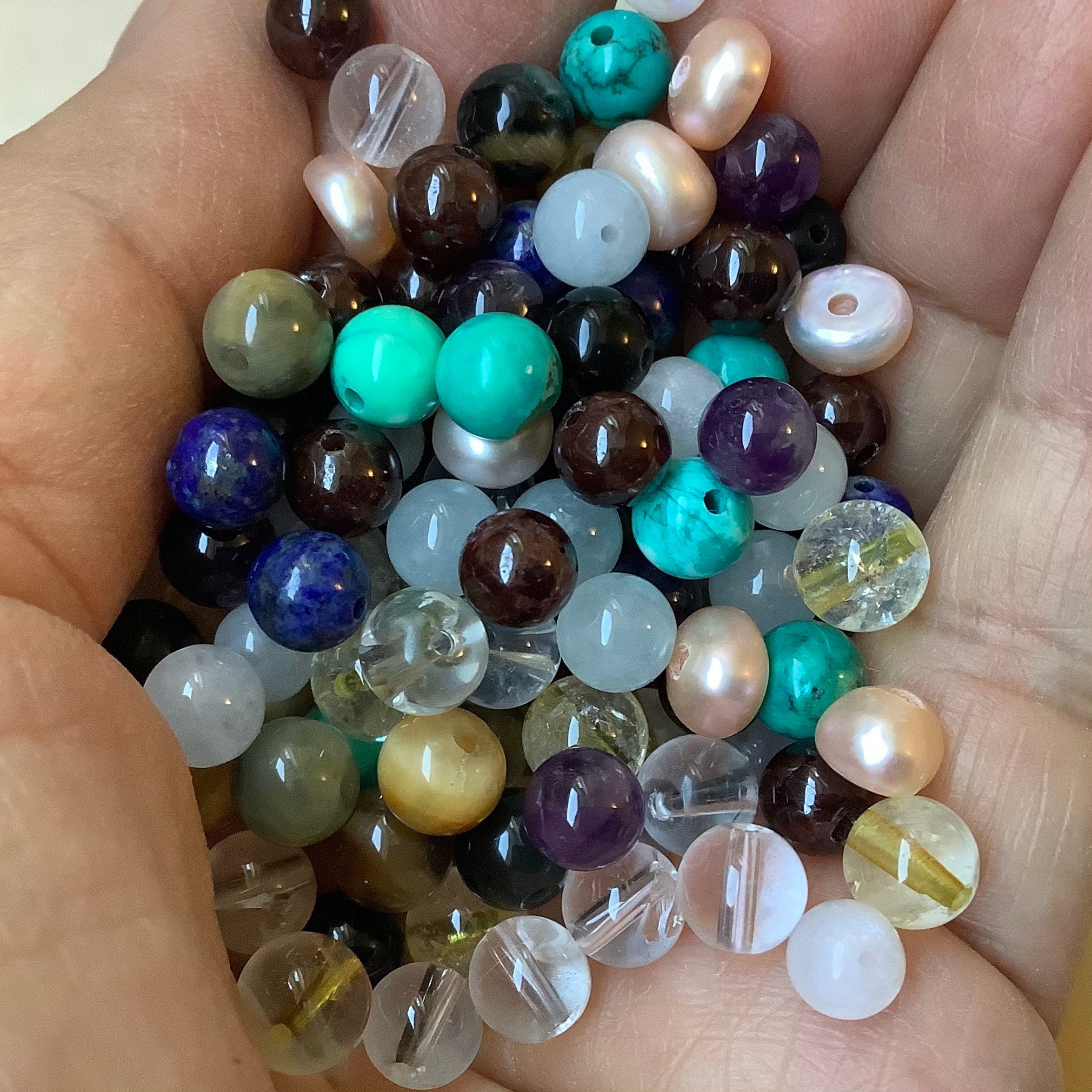 Gemstone Bead Bracelet Making Kit 6mm Beading Etsy