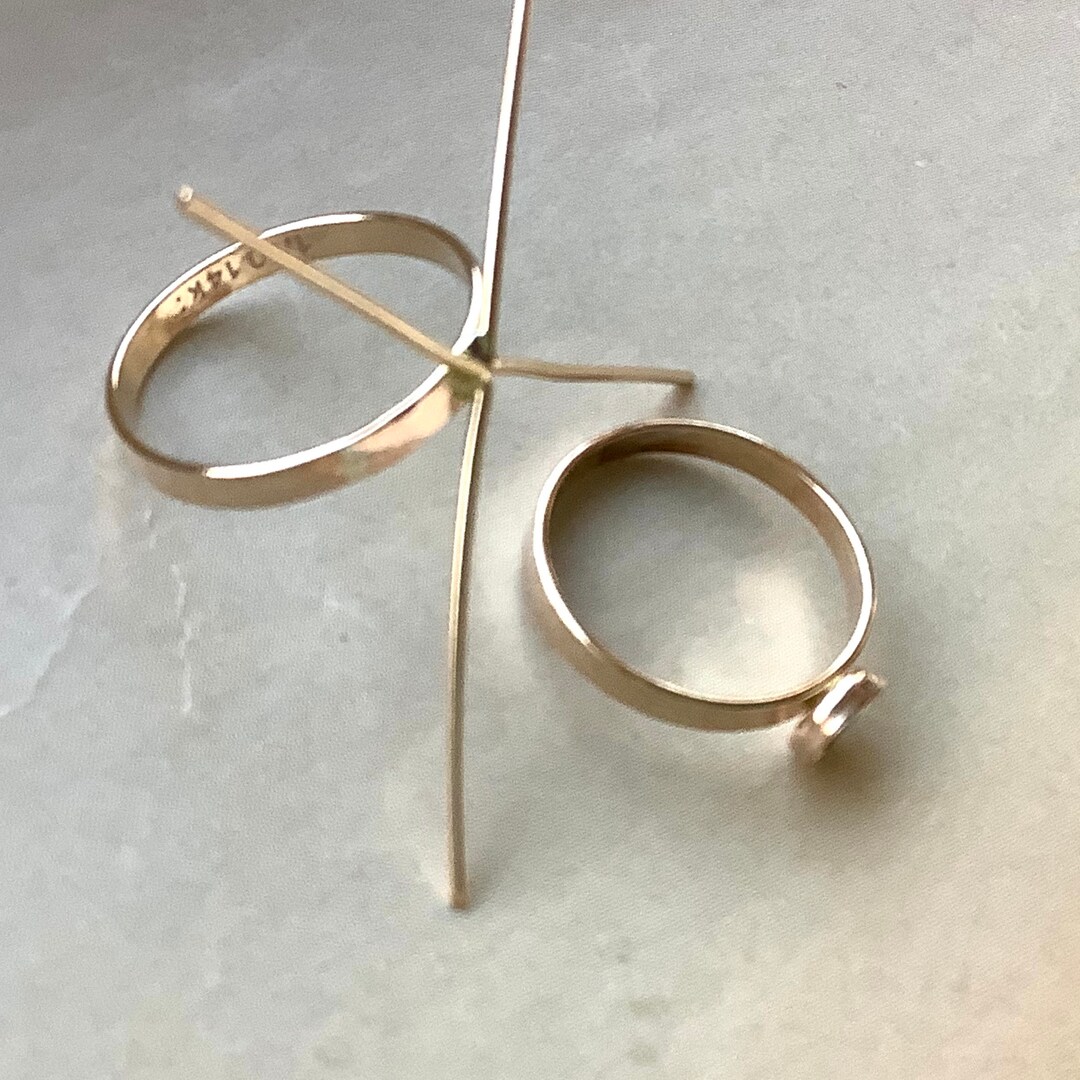 Handmade 4 Prongs Ring Blanks,gold Filled Bezel Ring Blanks, Prong Setting Ring Blanks, Gold