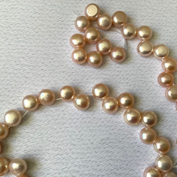 7 Natural Peach Head Drilled Stick FW Pearl Beads 7244 7 Natural Peach Head Drilled Stick FW Pearl Beads 7244