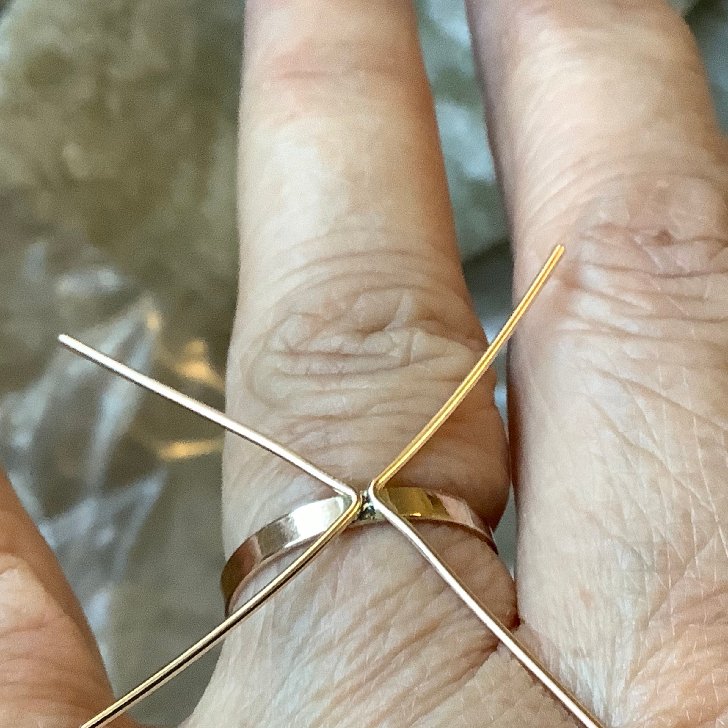 Handmade 4 Prongs Ring Blanksgold Filled Bezel Ring Blanks Etsy