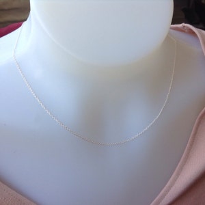 Sterling Silver Chain 18 inch, 1.2mm sterling silver necklace , Sterling Silver necklace, 925 silver, delicate chain