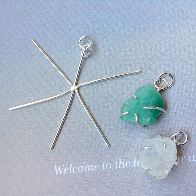 Handmade Pendant Blanks 5 Prongs Pendant Setting for Etsy