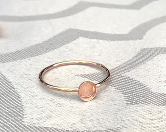 Rose Gold Filled Bezel  Ring Blanks,  3mm, 4mm, 5mm and 6mm, Stacking Ring Blanks, Stackable Ring Blanks, Rose Gold, Jewelry Making Supply