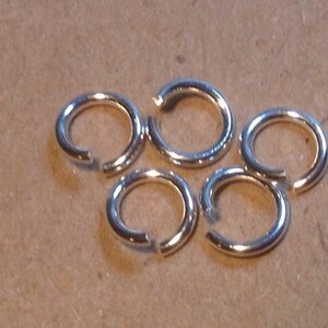 100pc 5mm 20 Gauge Sterling Silver Open Jump Rings – 925 Silver, Made In USA