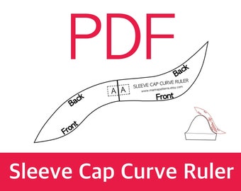 Sewing curve, Fashion design tool, French curve ruler, Drafting sleeve, Sleeve cap curve ruler, Pattern drafting rulers