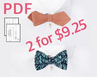 Bow tie pattern pdf Self tie bow tie sewing patterns Diamond bow tie Large bow tie