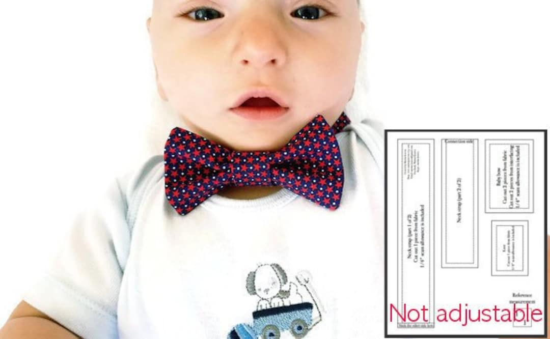 Baby Bow Tie Pattern, Pdf Sewing Pattern, Little Man Birthday Etsy