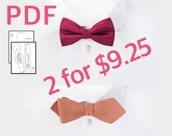 Bow tie pattern PDF Pre tied bow tie, Diamond bow tie Bow tie sewing pattern