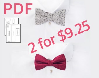 Bow tie sewing pattern Freestyle bow tie for women Pre tied bow ties Mens bow tie pattern pdf Bow tie pattern for men