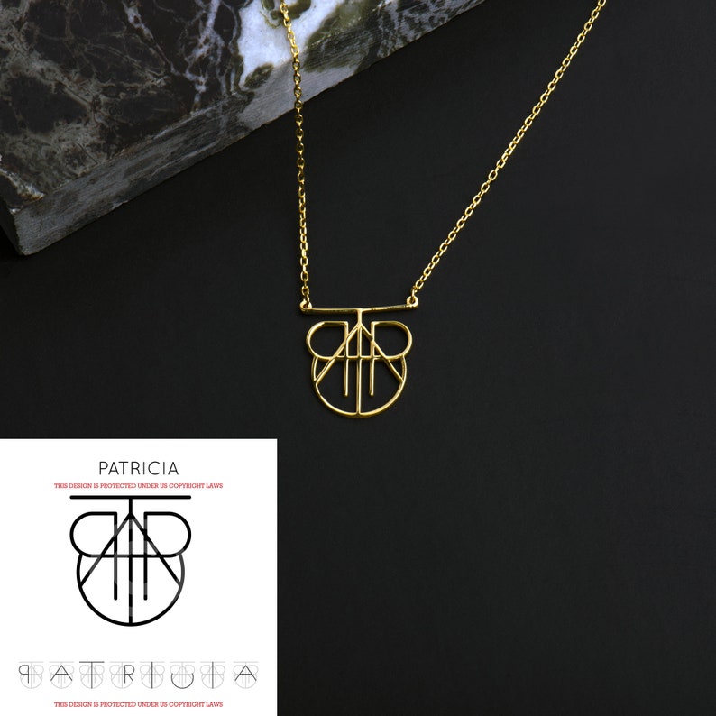 Customized Monogram Necklace, Turn Your Name into a One-of-a-Kind Statement Piece, Personalized Handmade Women Gold Name Necklace image 2